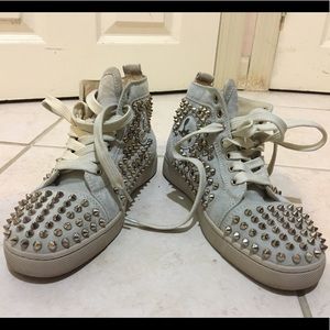 Christian louboutin sneakers louis spikes size 7